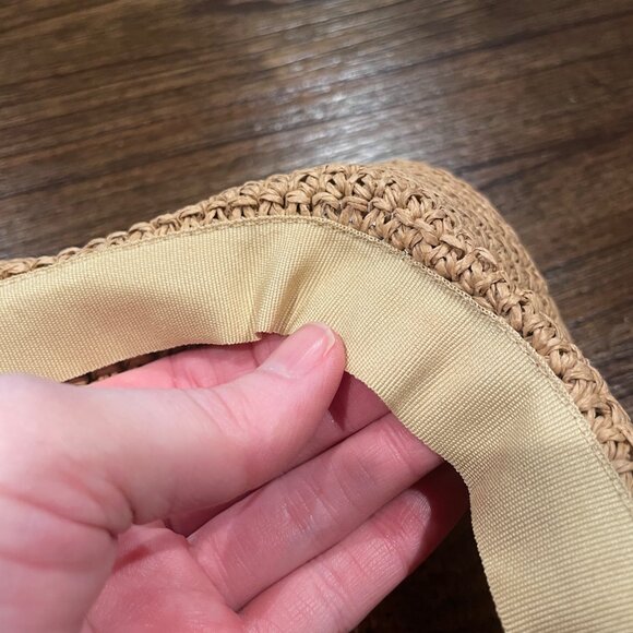 NWT Madewell Sz S/M Lantern Straw Hat Desert Dune Tan Women's NP770 - Picture 7 of 10